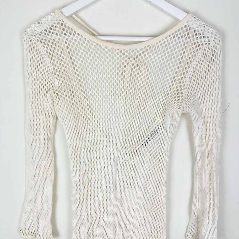 Vix Paula Hermanny Swimwear Long Sleeve Knit Mini Coverup - Picture 3 of 9